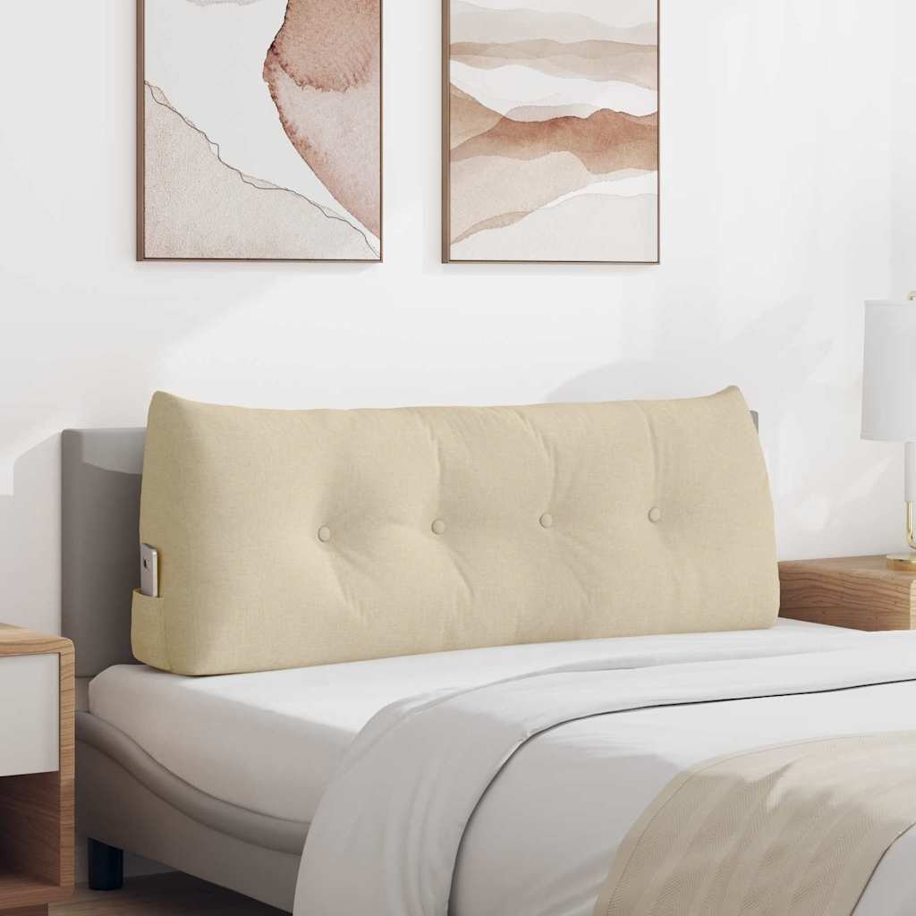 Perna pentru spate Crem 120 x 24 x 50 cm țesătură GartenMobel Dekor