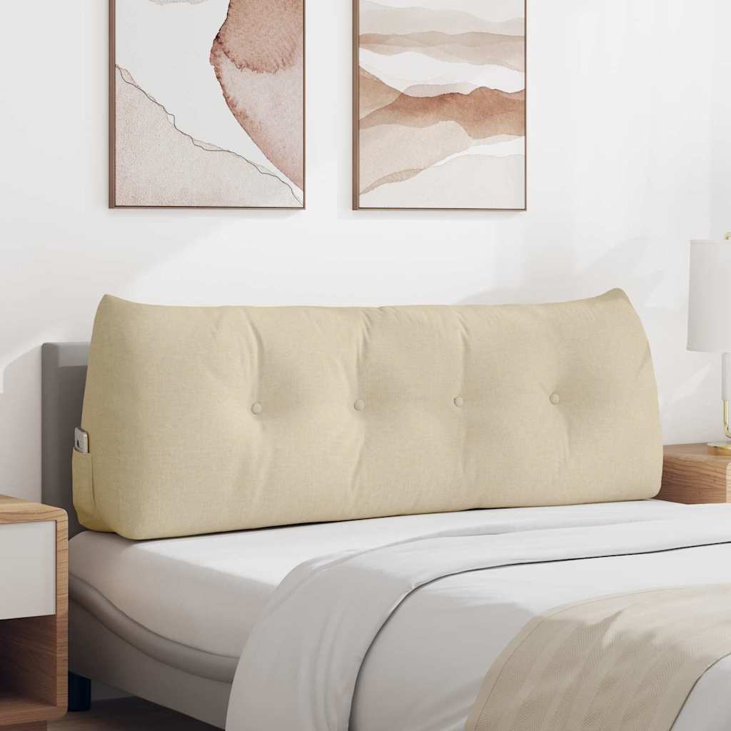 Perna pentru spate Crem 140 x 24 x 50 cm țesătură GartenMobel Dekor