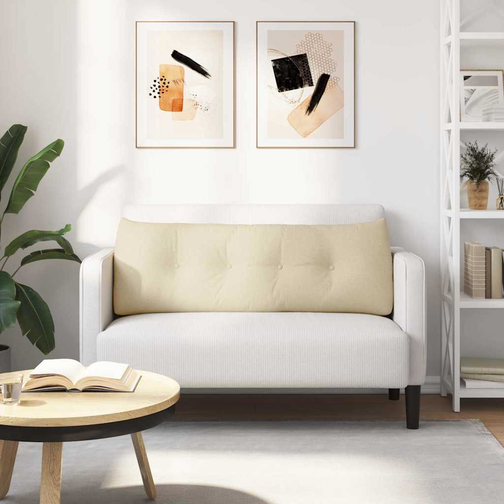 Perna pentru spate Crem 140 x 24 x 50 cm țesătură GartenMobel Dekor
