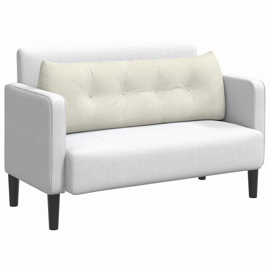 Perna pentru spate Crem 140 x 24 x 50 cm Catifea GartenMobel Dekor