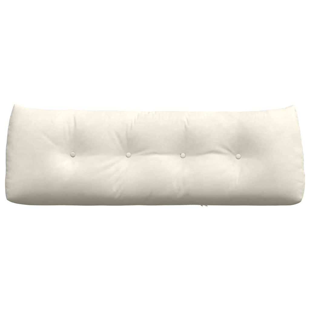 Perna pentru spate Crem 140 x 24 x 50 cm Catifea GartenMobel Dekor