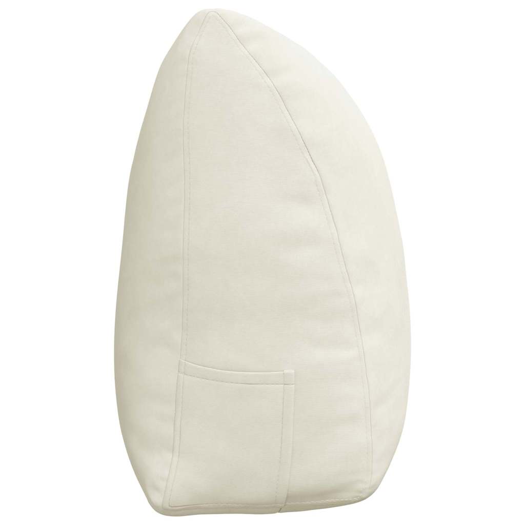 Perna pentru spate Crem 160 x 24 x 50 cm Catifea GartenMobel Dekor