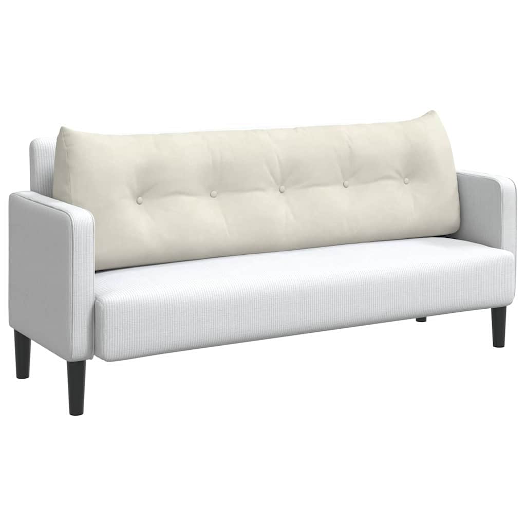 Perna pentru spate Crem 160 x 24 x 50 cm Catifea GartenMobel Dekor