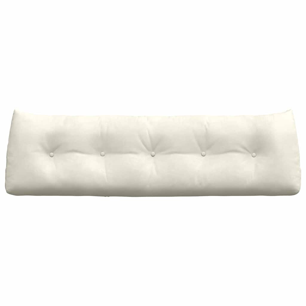 Perna pentru spate Crem 160 x 24 x 50 cm Catifea GartenMobel Dekor