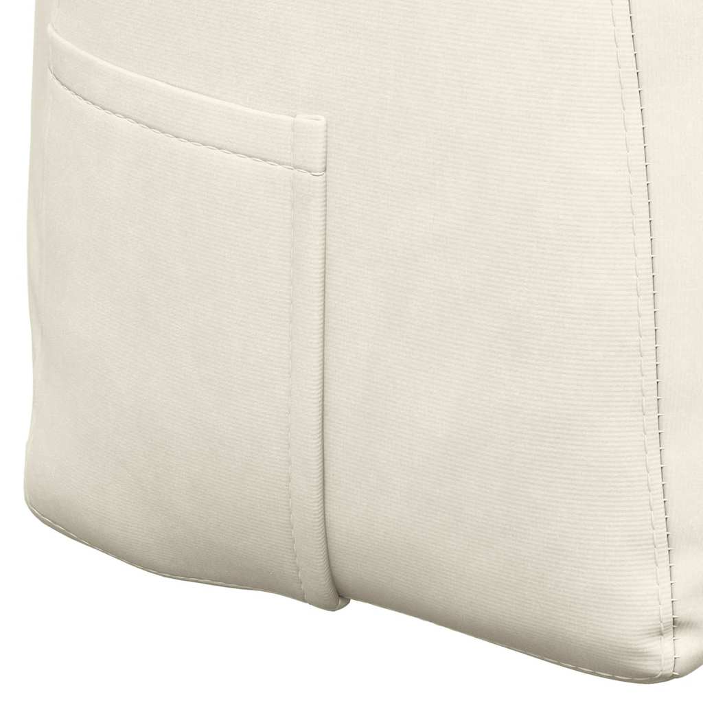 Perna pentru spate Crem 160 x 24 x 50 cm Catifea GartenMobel Dekor