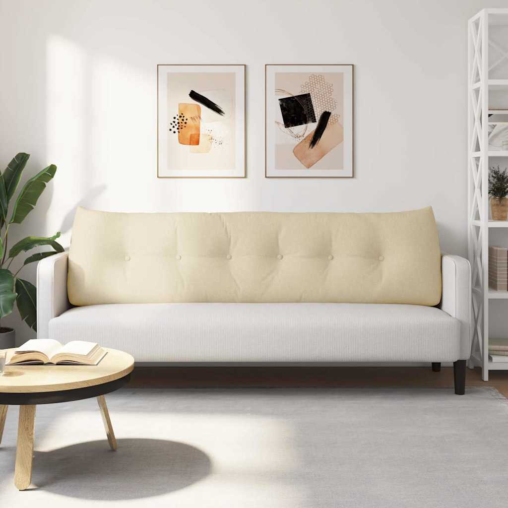 Perna pentru spate Crem 180 x 24 x 50 cm țesătură GartenMobel Dekor