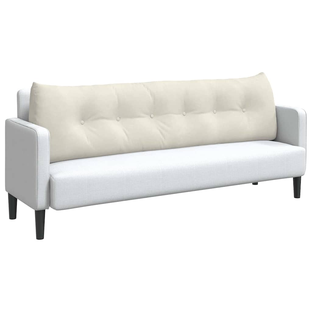 Perna pentru spate Crem 180 x 24 x 50 cm Catifea GartenMobel Dekor