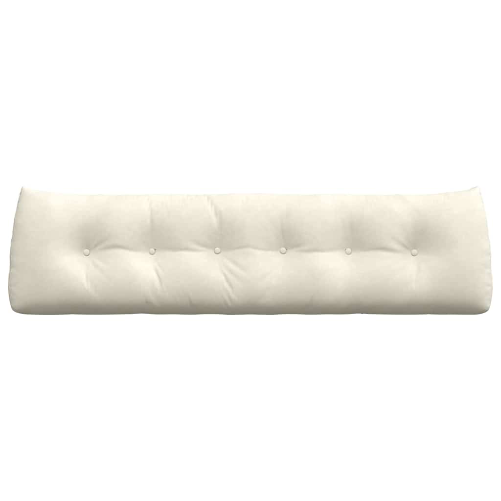 Perna pentru spate Crem 180 x 24 x 50 cm Catifea GartenMobel Dekor