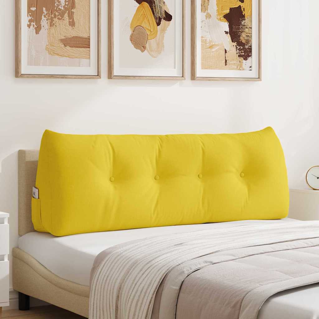 Perna pentru spate Galben Deschis 140 x 24 x 50 cm țesătură GartenMobel Dekor