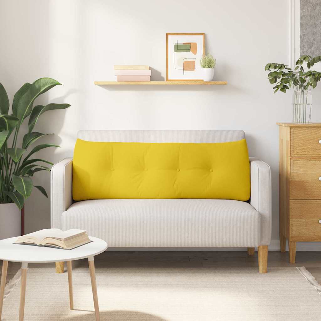 Perna pentru spate Galben Deschis 140 x 24 x 50 cm țesătură GartenMobel Dekor