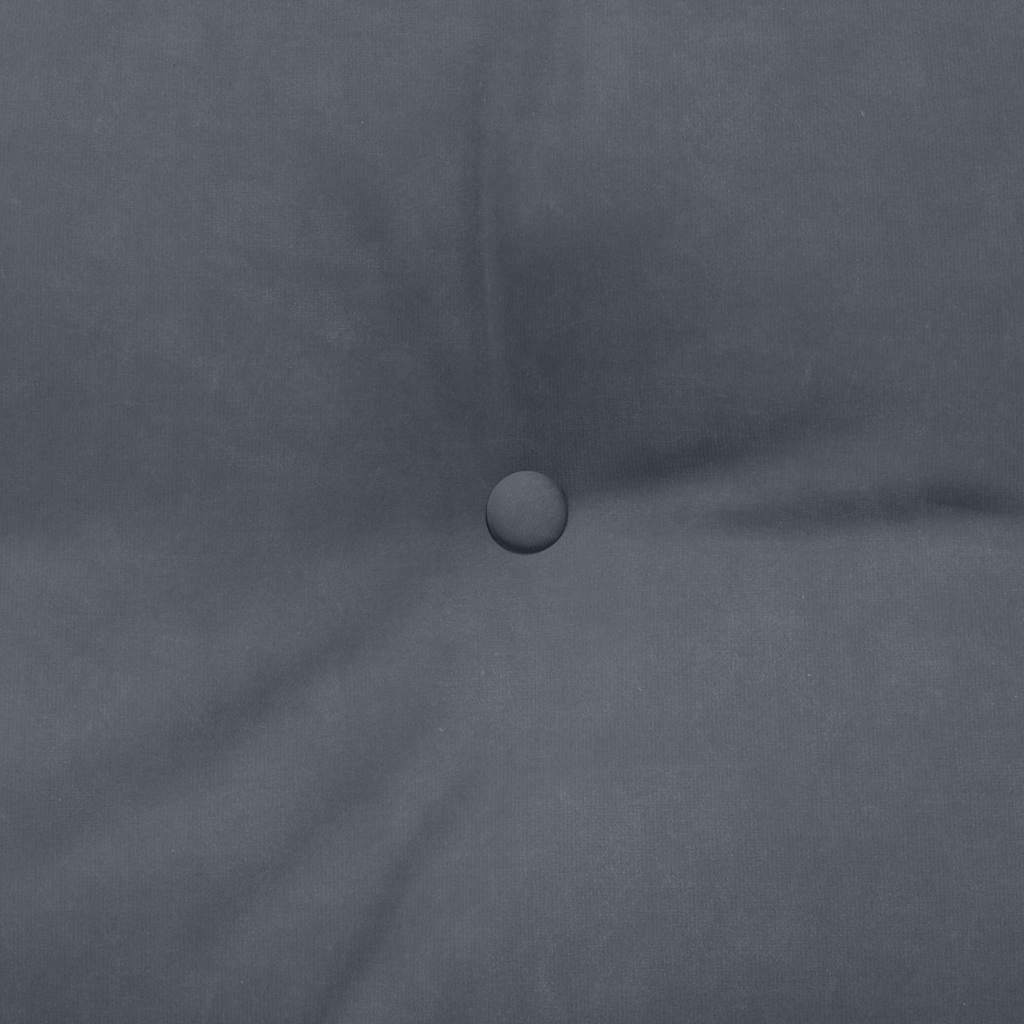 Perna pentru spate Gri închis 160 x 24 x 50 cm Catifea GartenMobel Dekor