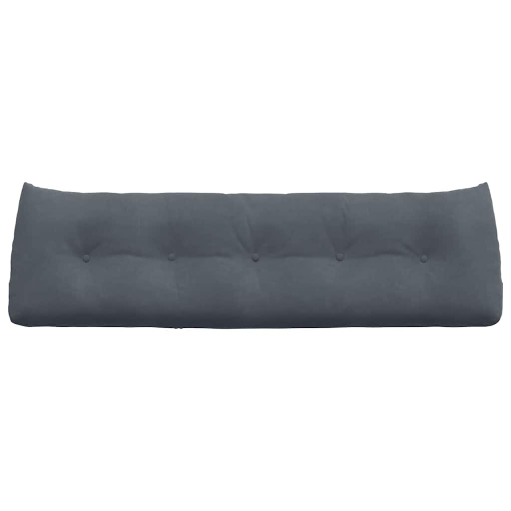 Perna pentru spate Gri închis 160 x 24 x 50 cm Catifea GartenMobel Dekor