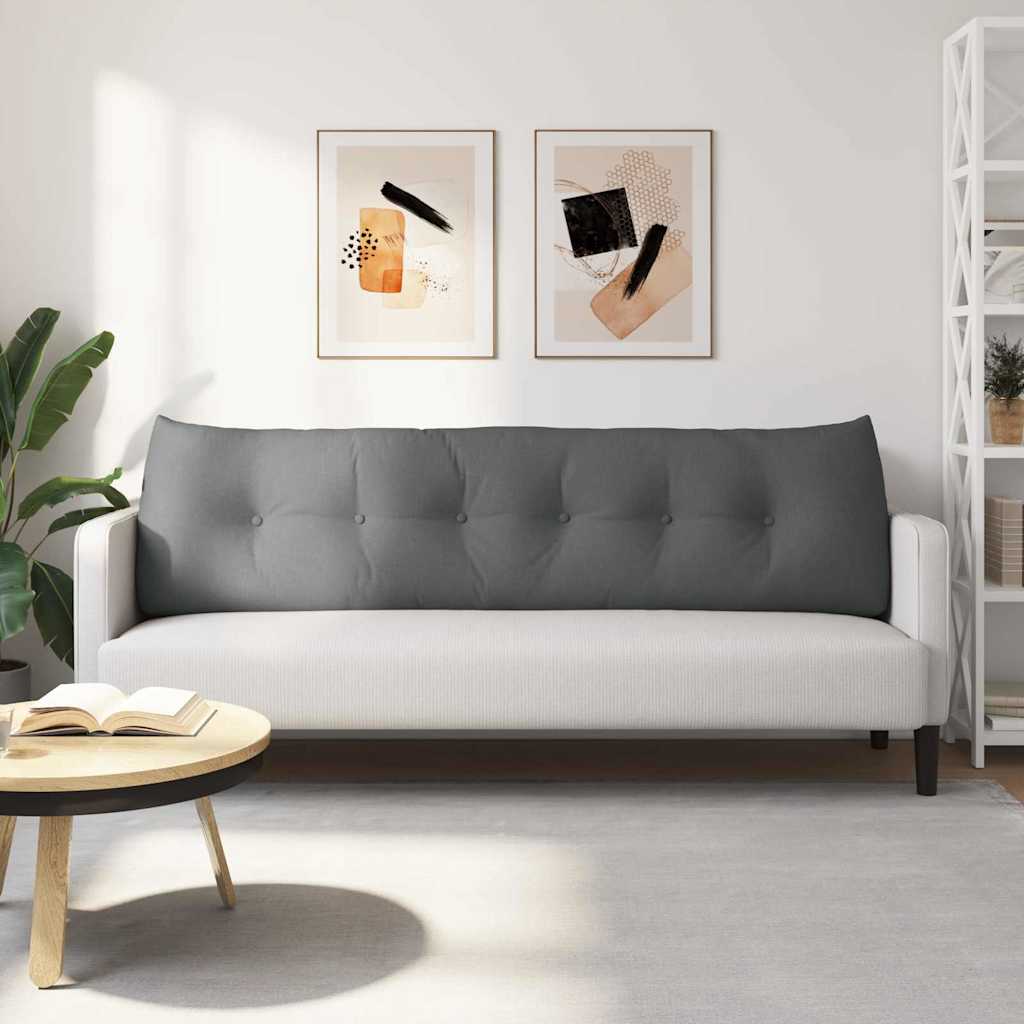 Perna pentru spate Gri închis 180 x 24 x 50 cm țesătură GartenMobel Dekor