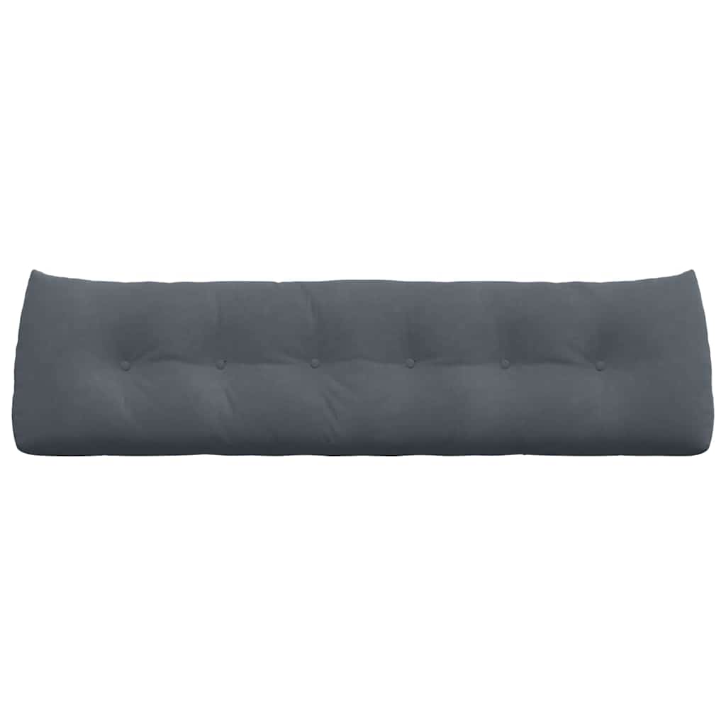 Perna pentru spate Gri închis 180 x 24 x 50 cm Catifea GartenMobel Dekor