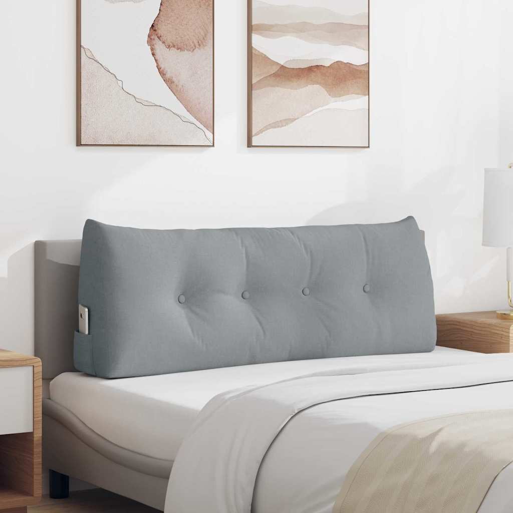 Perna pentru spate Gri deschis 120 x 24 x 50 cm țesătură GartenMobel Dekor