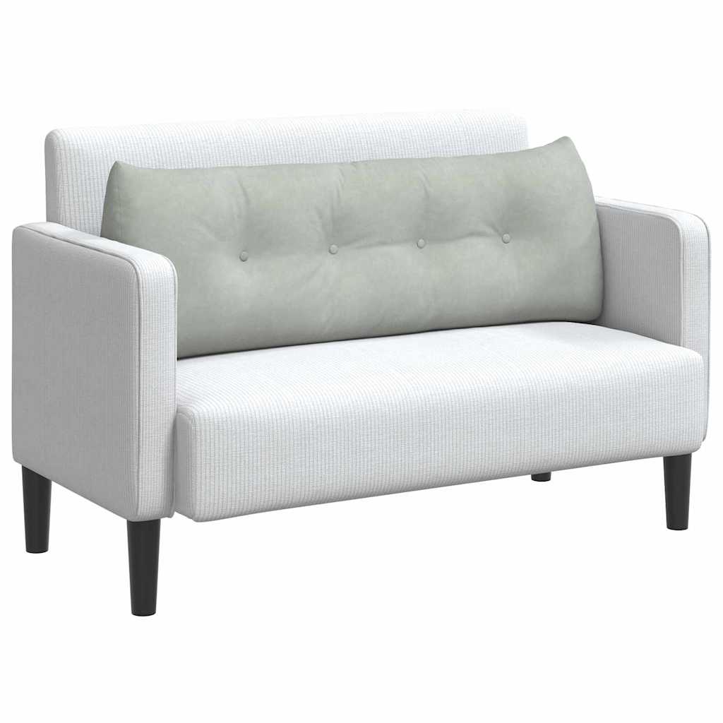 Perna pentru spate Gri deschis 140 x 24 x 50 cm Catifea GartenMobel Dekor