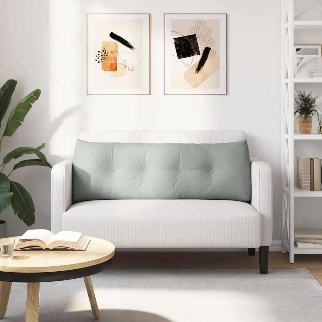 Perna pentru spate Gri deschis 140 x 24 x 50 cm Catifea GartenMobel Dekor