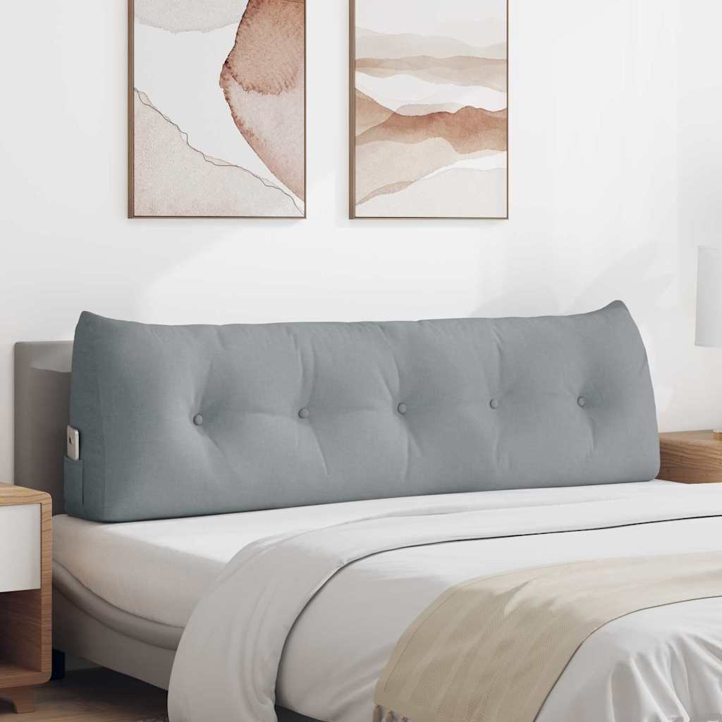 Perna pentru spate Gri deschis 160 x 24 x 50 cm țesătură GartenMobel Dekor