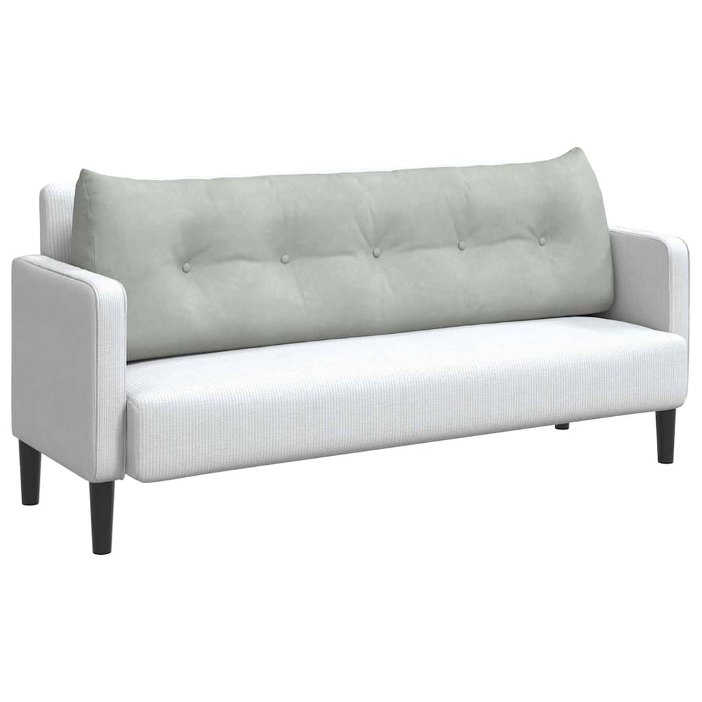 Perna pentru spate Gri deschis 160 x 24 x 50 cm Catifea GartenMobel Dekor