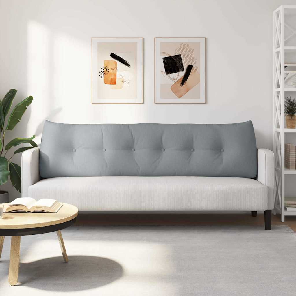 Perna pentru spate Gri deschis 180 x 24 x 50 cm țesătură GartenMobel Dekor