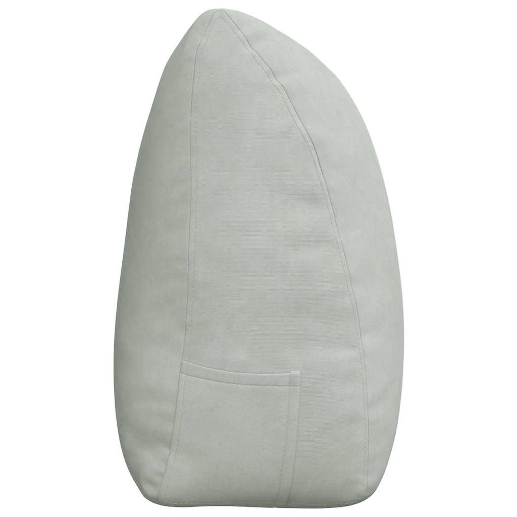 Perna pentru spate Gri deschis 180 x 24 x 50 cm Catifea GartenMobel Dekor