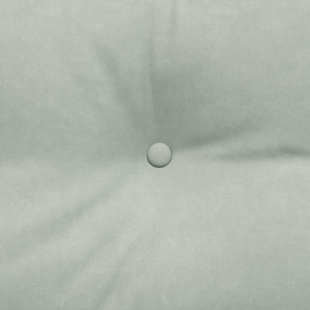 Perna pentru spate Gri deschis 180 x 24 x 50 cm Catifea GartenMobel Dekor