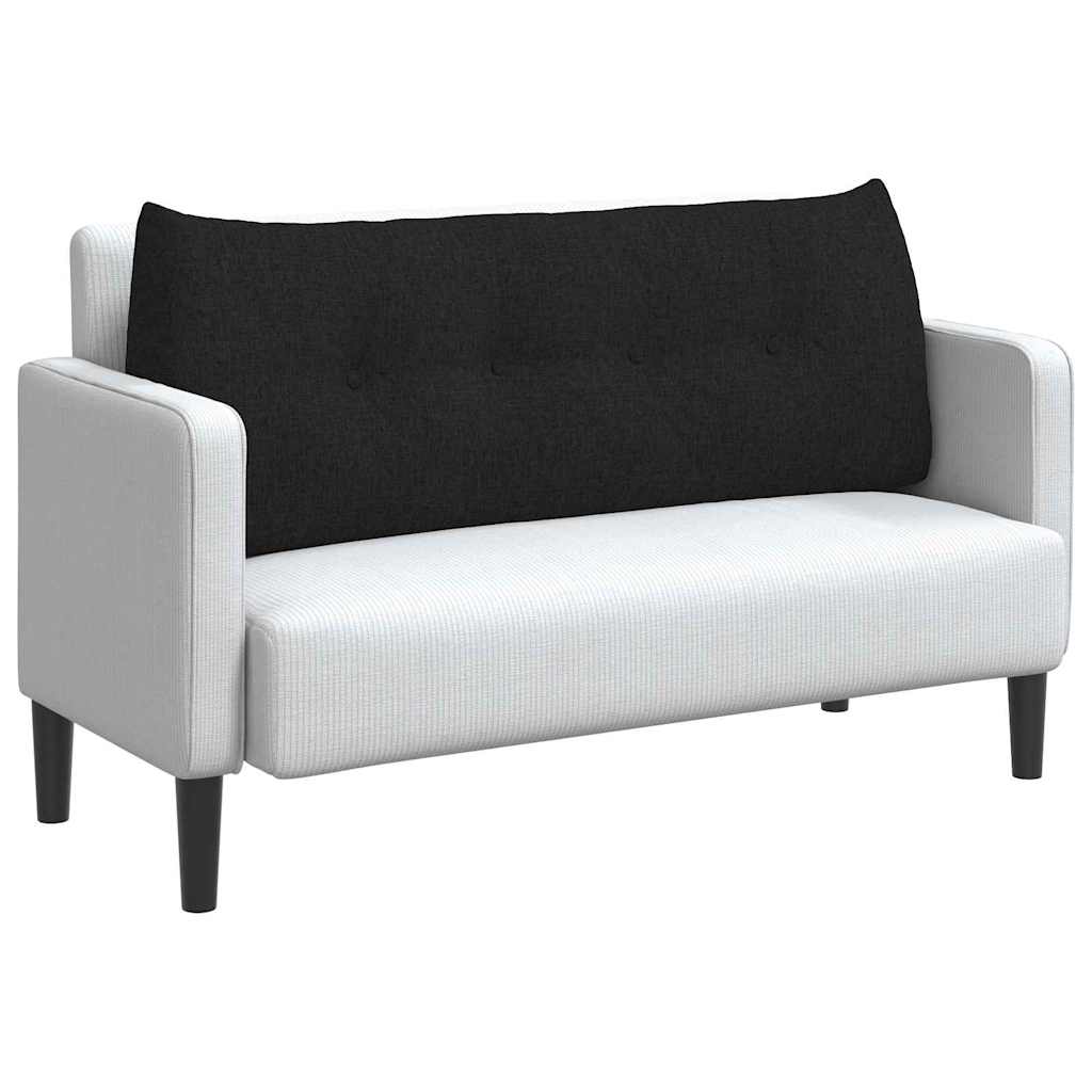 Perna pentru spate Negru 120 x 24 x 50 cm țesătură GartenMobel Dekor