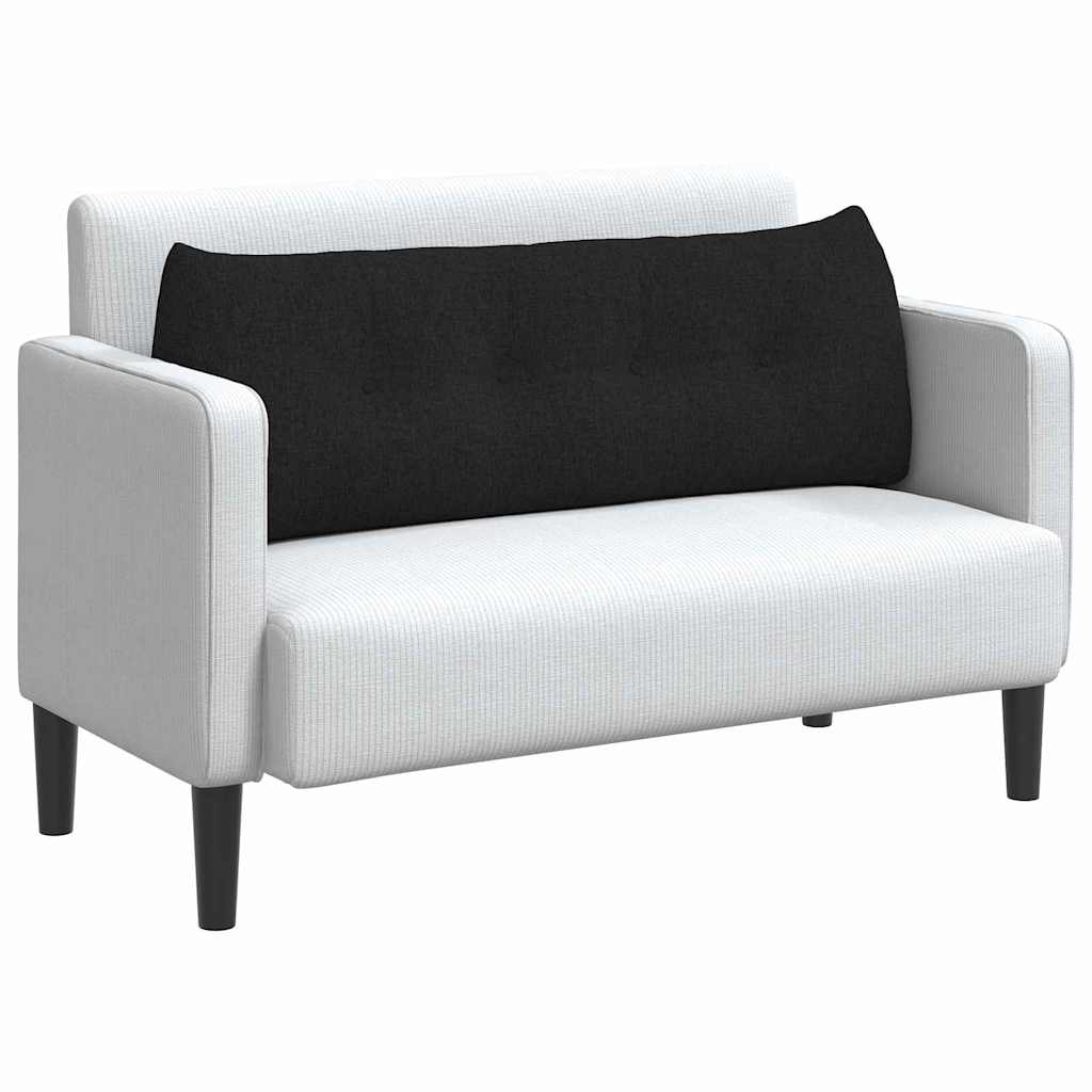 Perna pentru spate Negru 140 x 24 x 50 cm țesătură GartenMobel Dekor