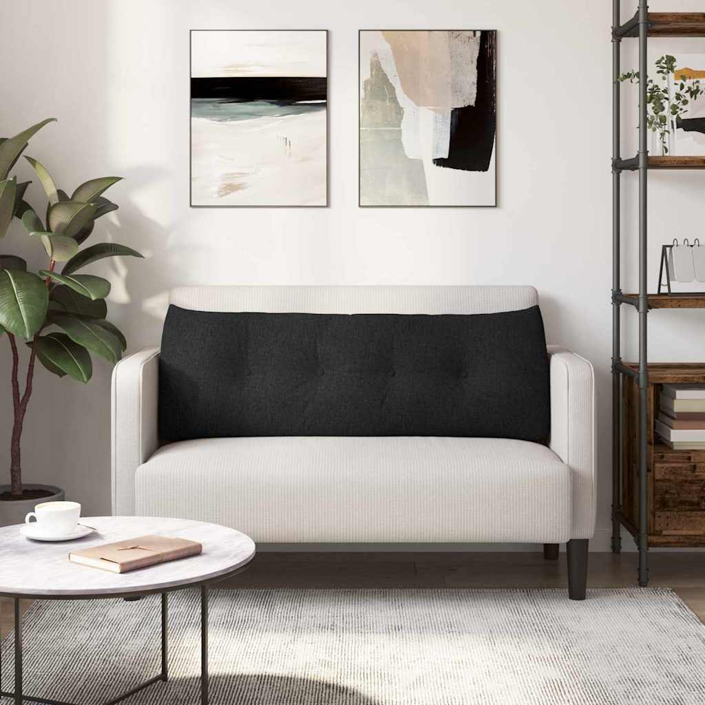 Perna pentru spate Negru 140 x 24 x 50 cm țesătură GartenMobel Dekor