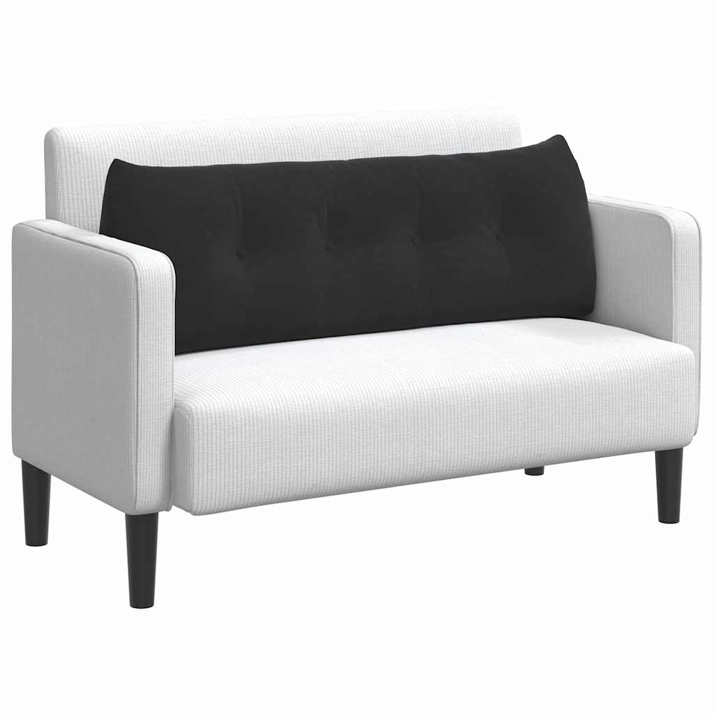 Perna pentru spate Negru 140 x 24 x 50 cm Catifea GartenMobel Dekor