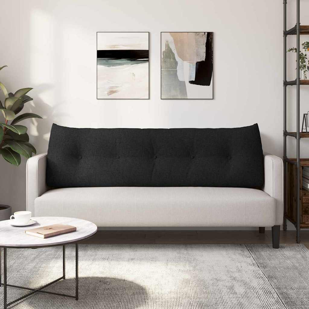 Perna pentru spate Negru 160 x 24 x 50 cm țesătură GartenMobel Dekor