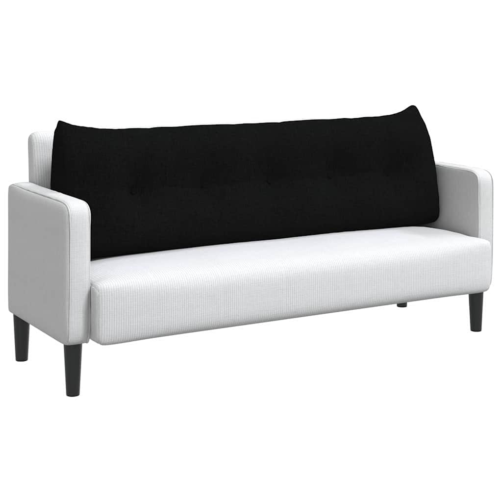 Perna pentru spate Negru 160 x 24 x 50 cm țesătură GartenMobel Dekor