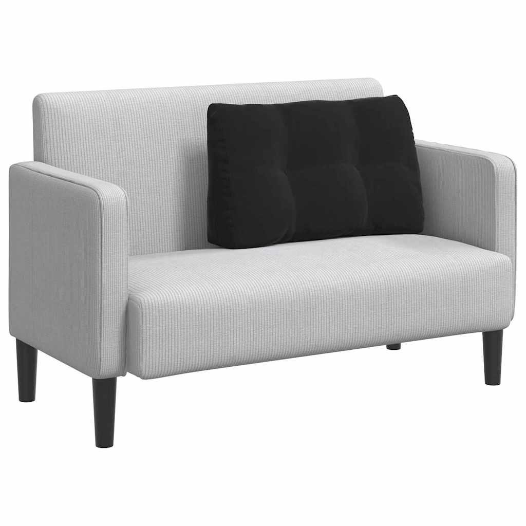 Perna pentru spate Negru 80 x 24 x 50 cm Catifea GartenMobel Dekor