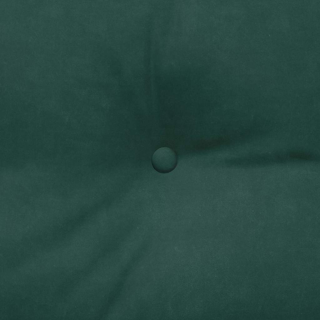 Perna pentru spate Verde închis 140 x 24 x 50 cm Catifea GartenMobel Dekor