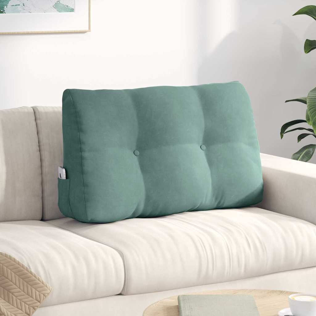 Perna pentru spate Verde Mării 80 x 24 x 50 cm Catifea GartenMobel Dekor