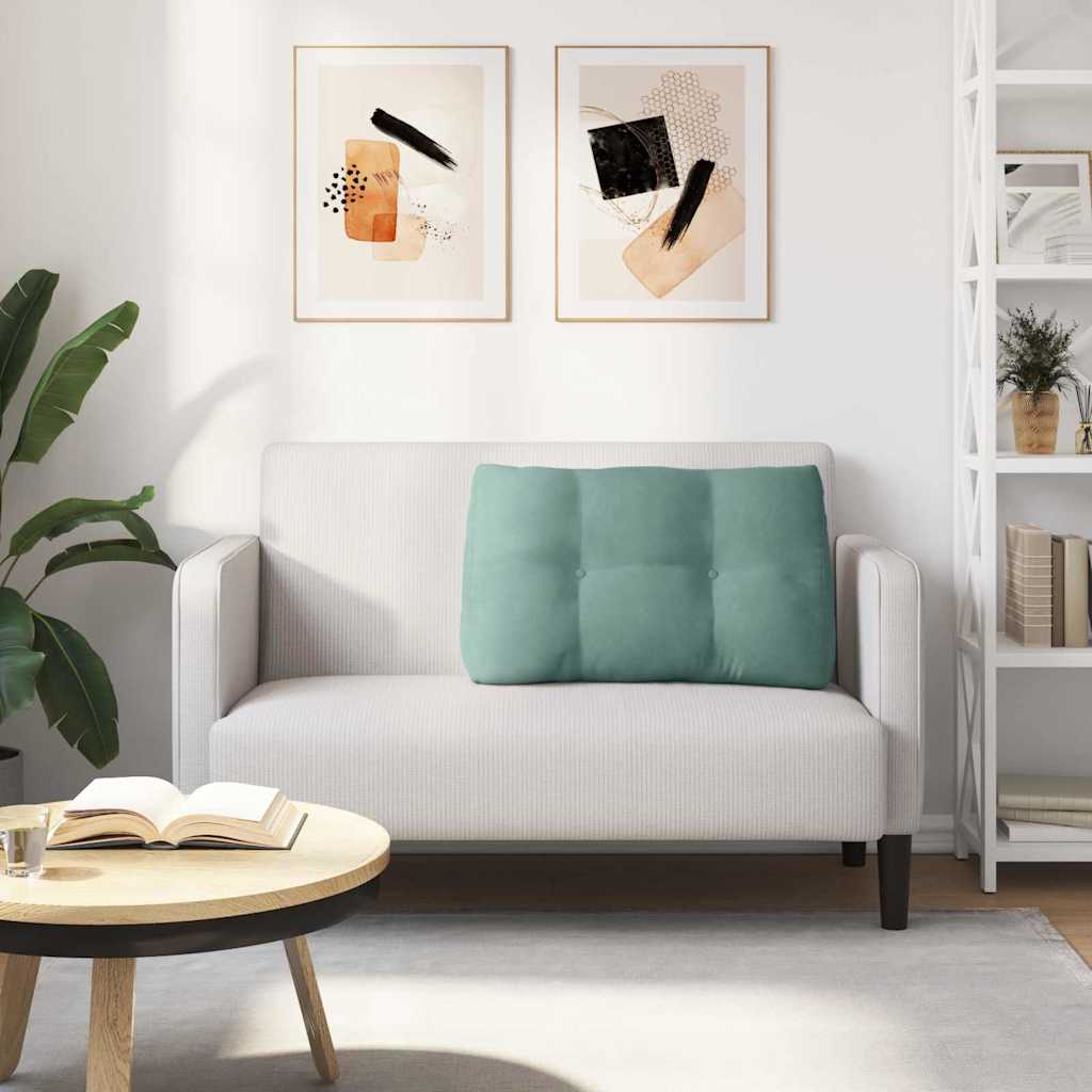 Perna pentru spate Verde Mării 80 x 24 x 50 cm Catifea GartenMobel Dekor