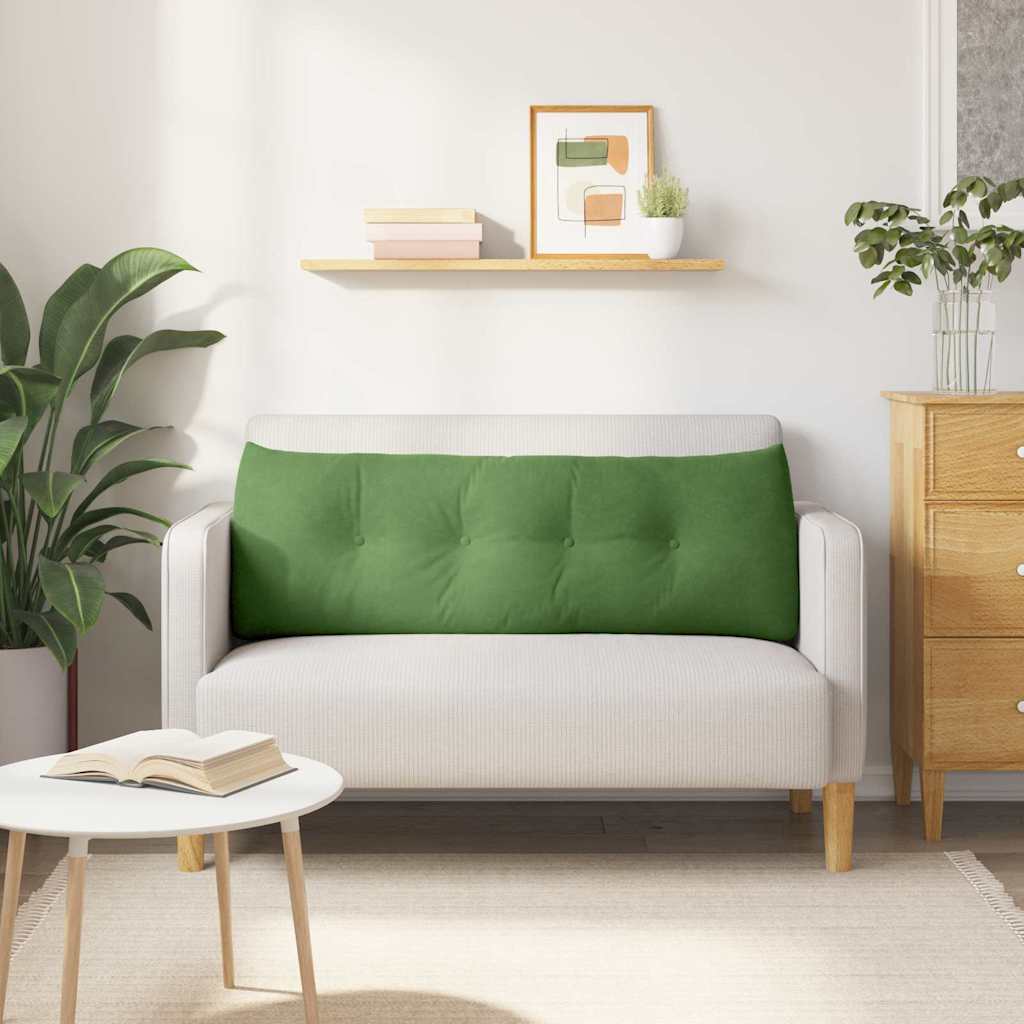 Perna pentru spate Verde deschis 140 x 24 x 50 cm Catifea GartenMobel Dekor