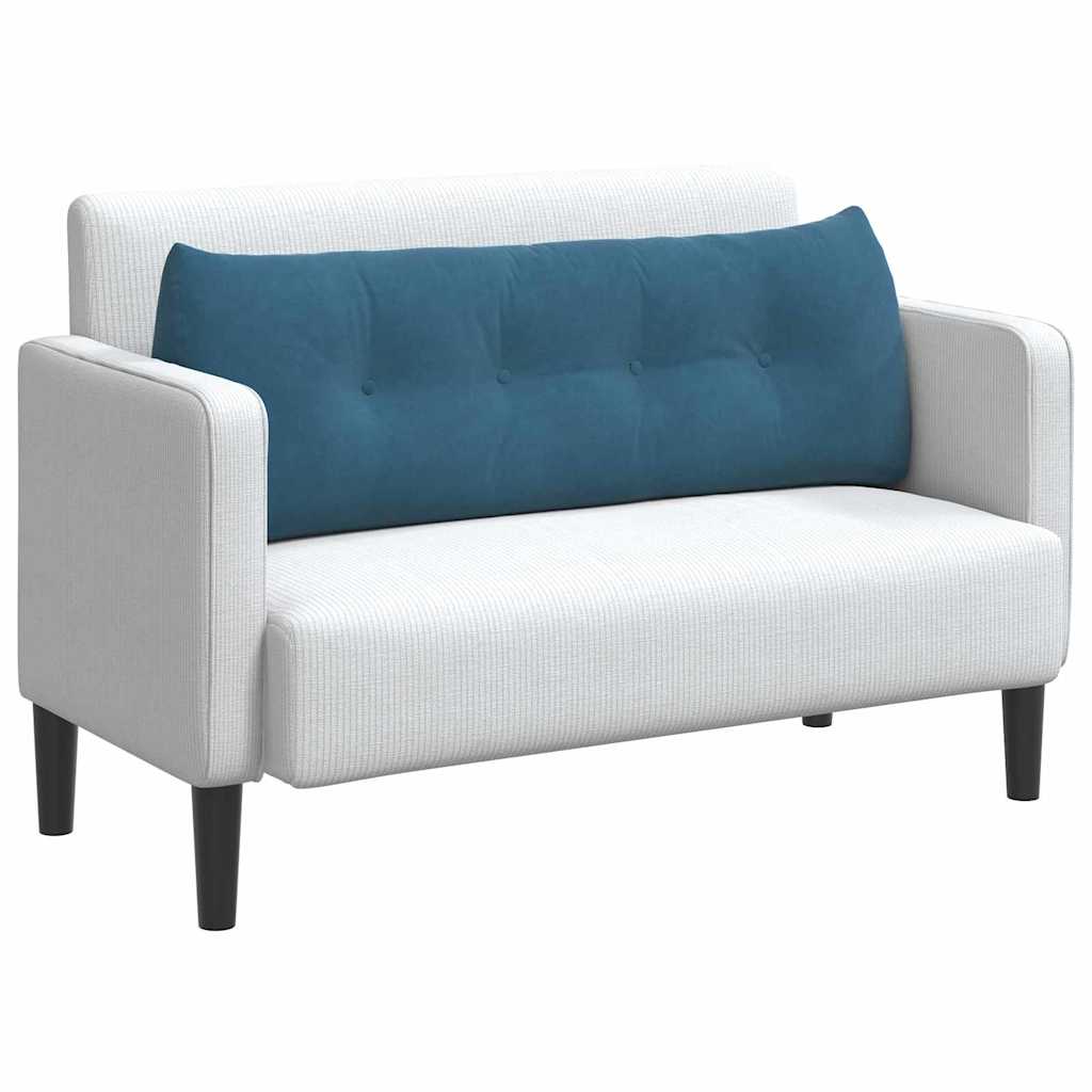 Perna pentru spate albastru 140 x 24 x 50 cm Catifea GartenMobel Dekor