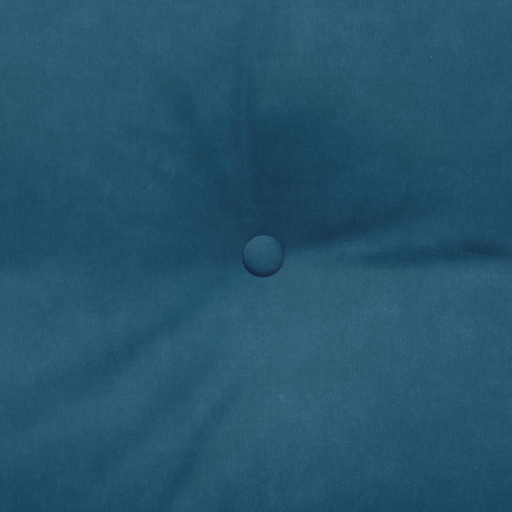 Perna pentru spate albastru 160 x 24 x 50 cm Catifea GartenMobel Dekor