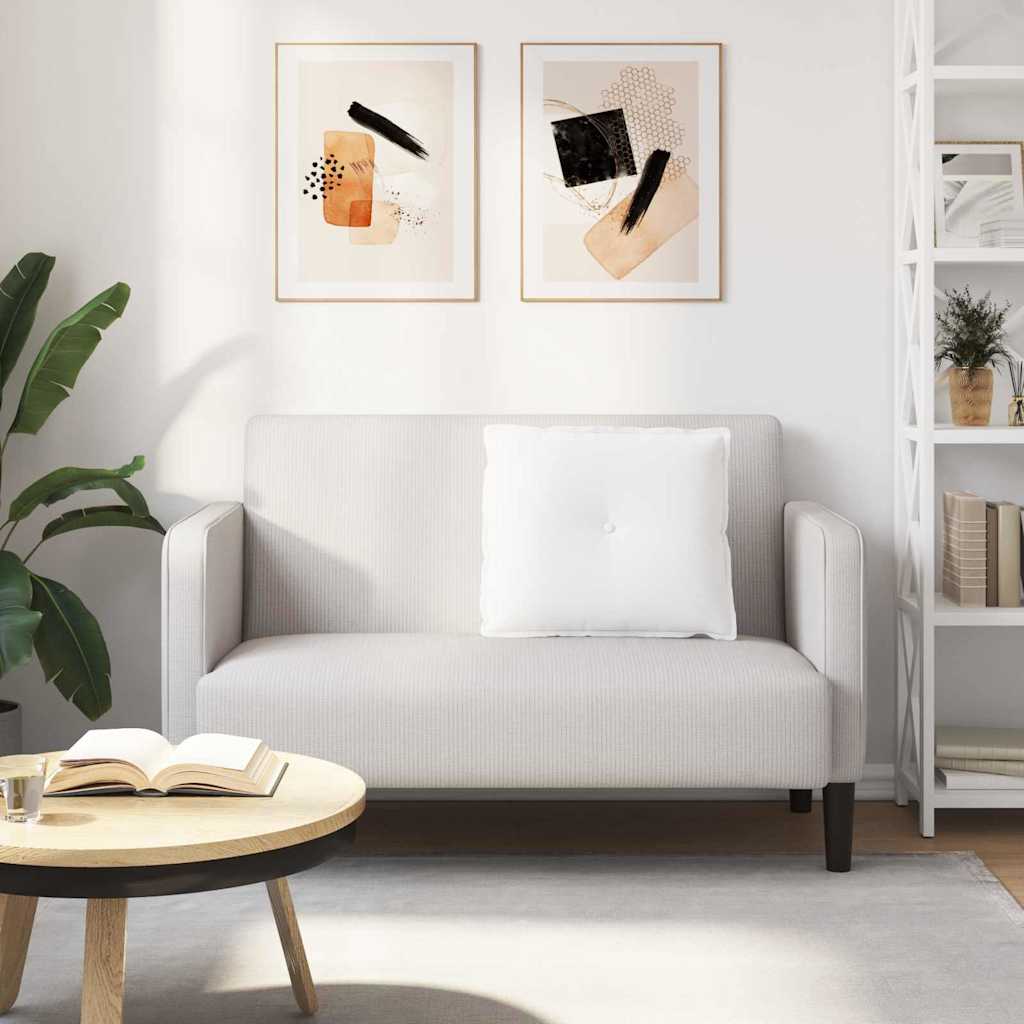 Perna pentru spate Alb 200 x 19 x 50 cm țesătură GartenMobel Dekor