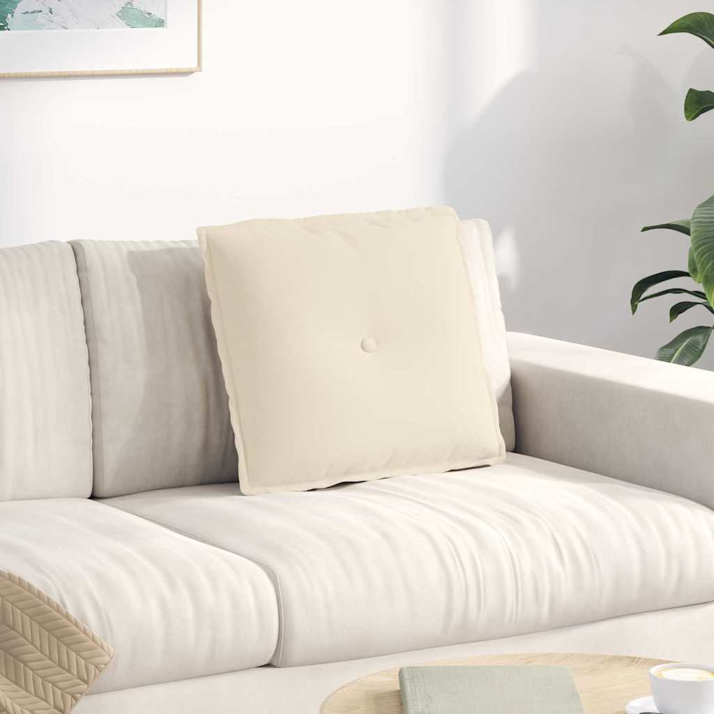 Perna pentru spate Bej 50 x 45 cm Țesătură din microfibră GartenMobel Dekor