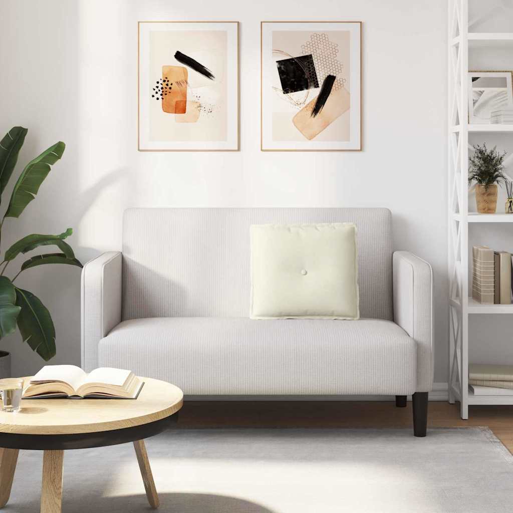 Perna pentru spate Crem 50 x 45 cm Țesătură din corduroy GartenMobel Dekor