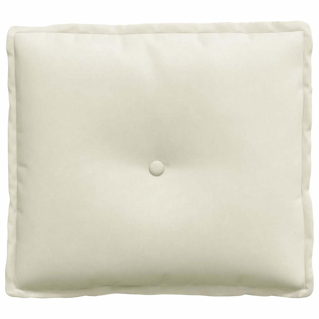 Perna pentru spate Crem 50 x 45 cm Țesătură din corduroy GartenMobel Dekor