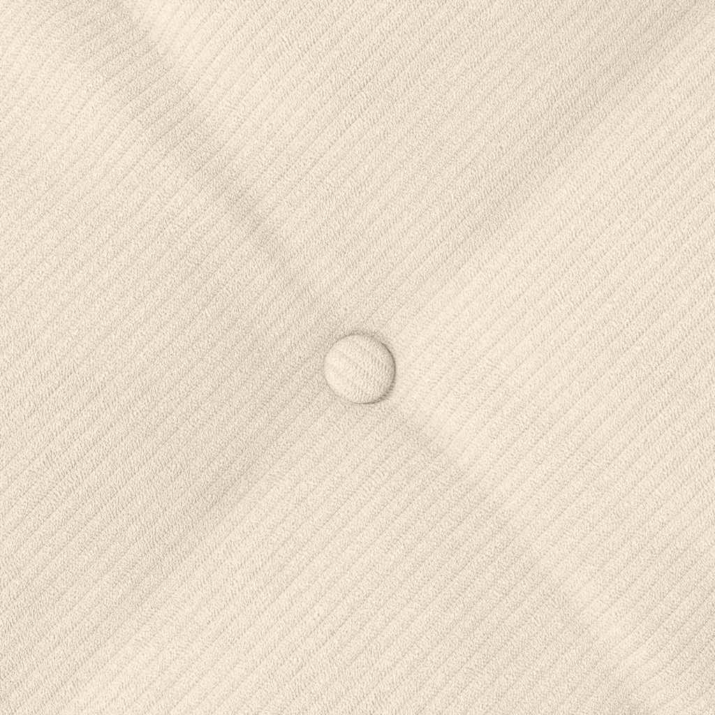 Perna pentru spate Crem 60 x 50 cm Țesătură din corduroy GartenMobel Dekor