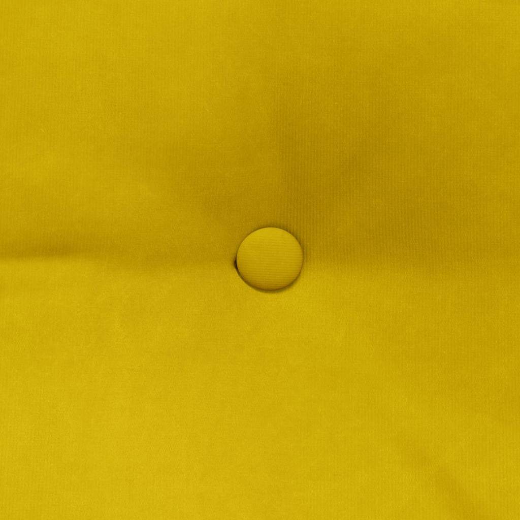 Perna pentru spate Galben 200 x 24 x 50 cm Catifea GartenMobel Dekor