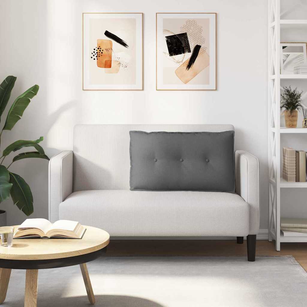 Perna pentru spate Gri închis 200 x 19 x 50 cm țesătură GartenMobel Dekor