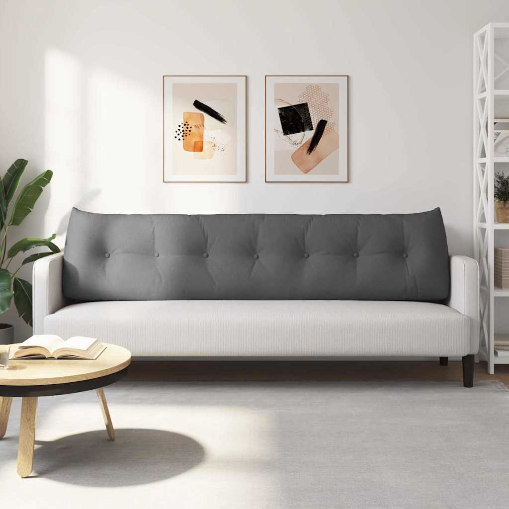 Perna pentru spate Gri închis 200 x 24 x 50 cm țesătură GartenMobel Dekor