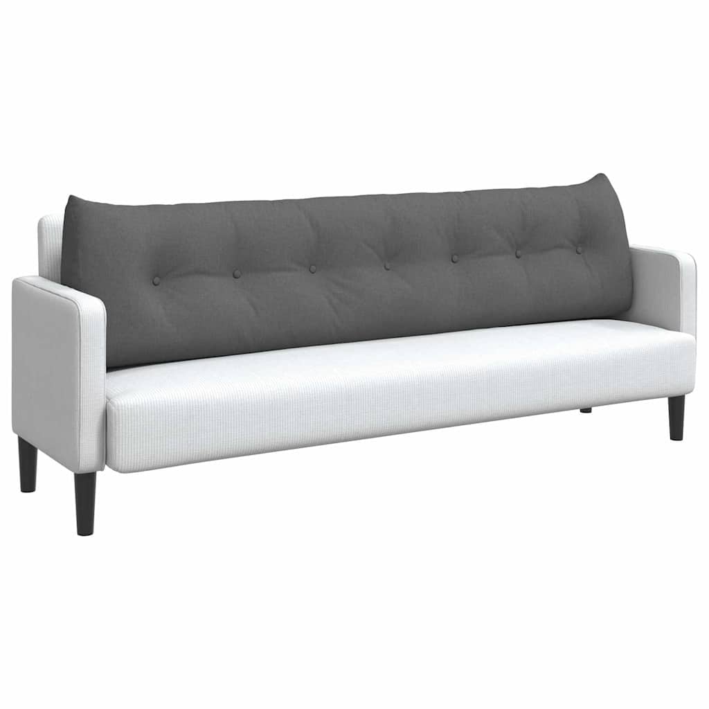 Perna pentru spate Gri închis 200 x 24 x 50 cm țesătură GartenMobel Dekor