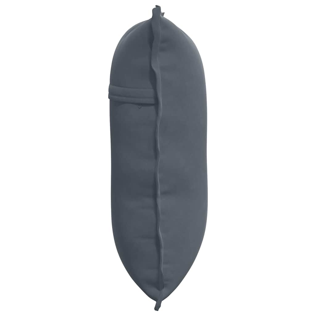 Perna pentru spate Gri închis 60 x 50 cm Țesătură din corduroy GartenMobel Dekor