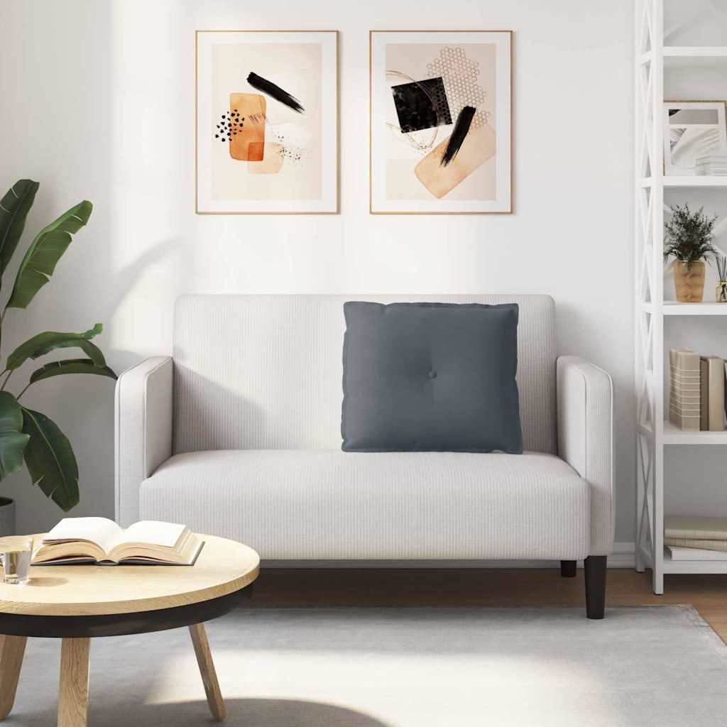 Perna pentru spate Gri închis 60 x 50 cm Țesătură din corduroy GartenMobel Dekor